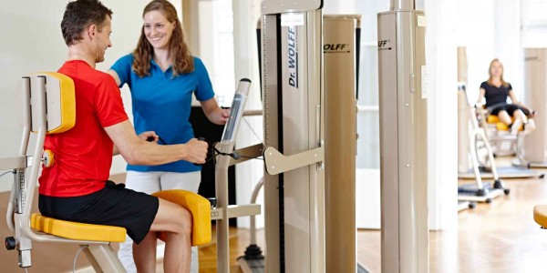 RÃ¼ckentraining mit Biofeedback in der villa aktiv